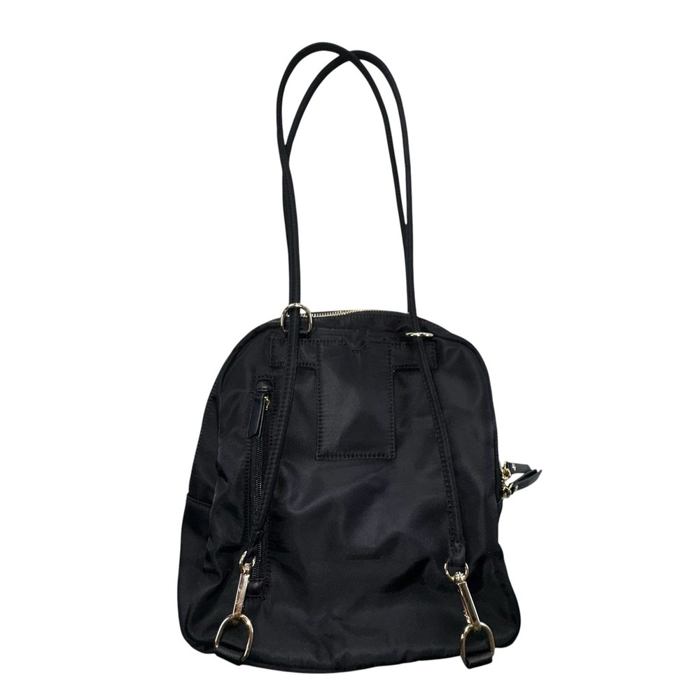 Spartina 449 Black Evie Armada Convertible Chic Backpack Handbag Multiple Pocket - Picture 3 of 14